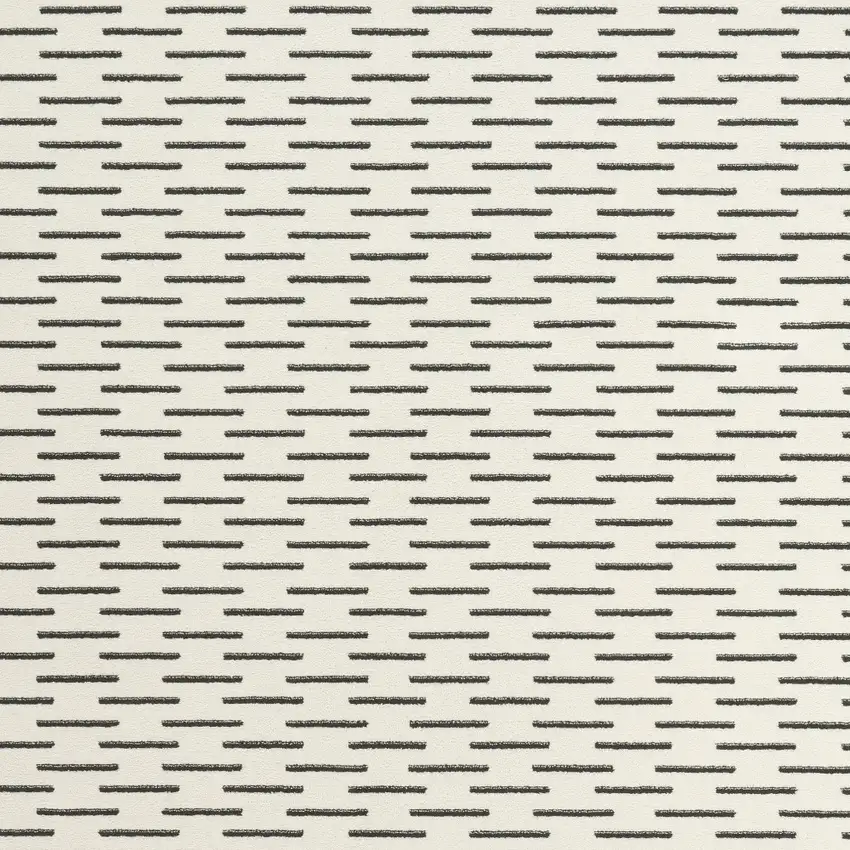 Ivory Geometric Power Loom Area Rug Photo 9