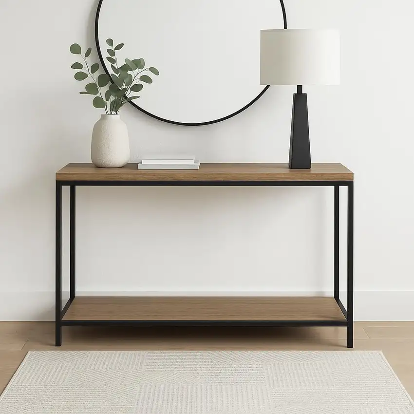 Ivory Geometric Power Loom Area Rug Photo 1
