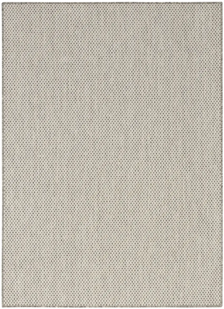 Ivory Geometric Power Loom Area Rug Photo 1