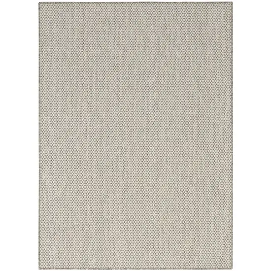 Ivory Geometric Power Loom Area Rug Photo 2