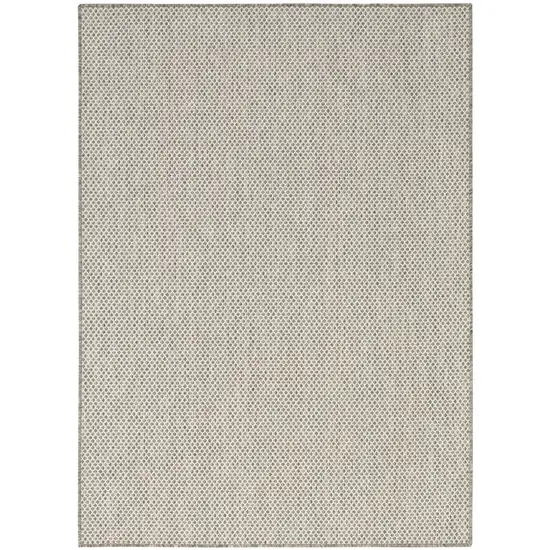 Ivory Geometric Power Loom Area Rug Photo 3