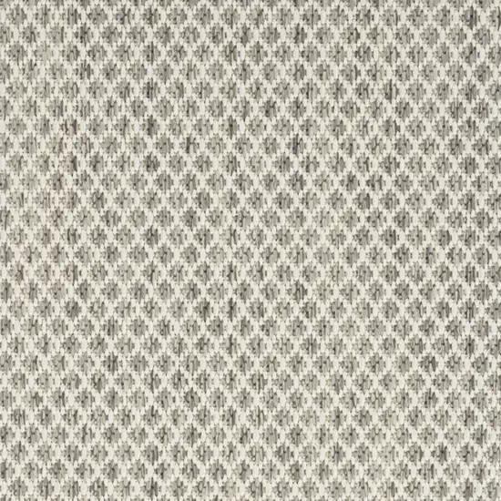 Ivory and Silver Indoor Outdoor Area Rug Photo 6
