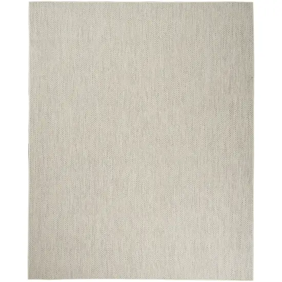 Ivory and Silver Indoor Outdoor Area Rug Photo 5