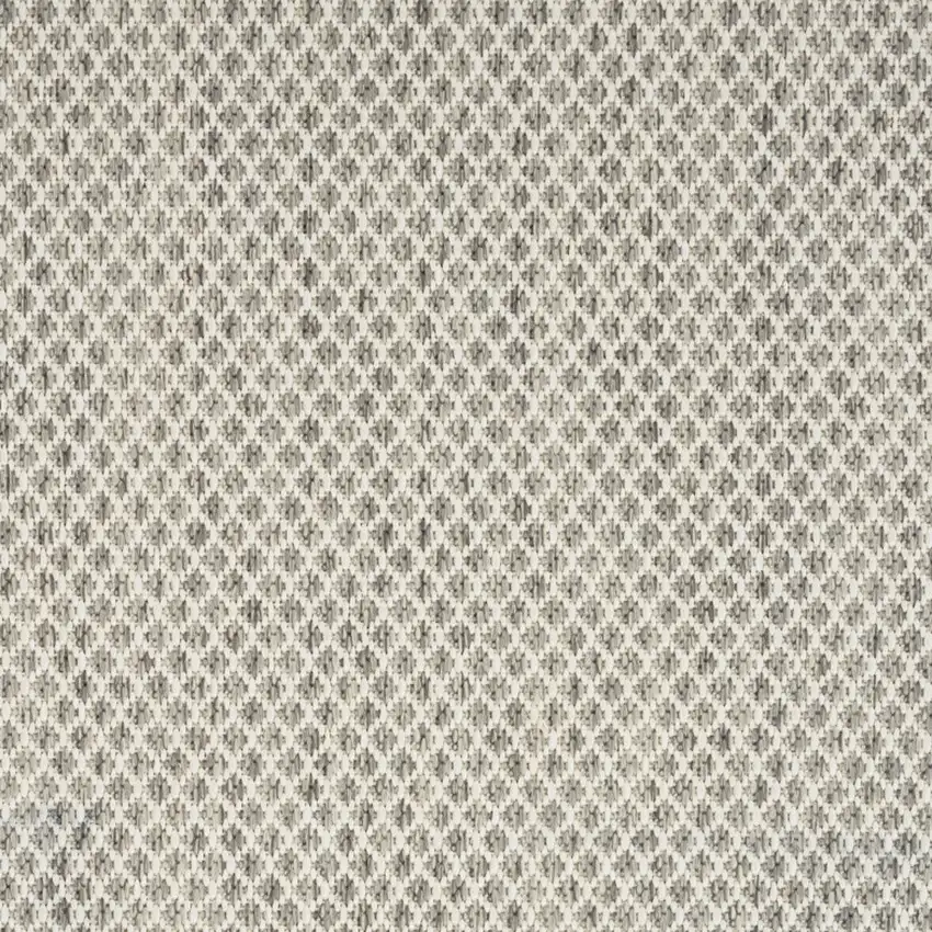Ivory and Silver Indoor Outdoor Area Rug Photo 6