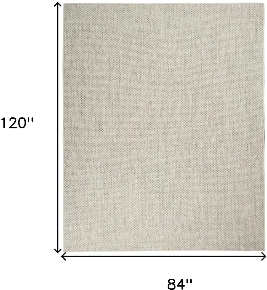 Ivory Geometric Power Loom Area Rug Photo 7