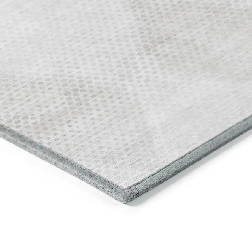 Ivory Geometric Washable Non Skid Indoor Outdoor Area Rug Photo 7