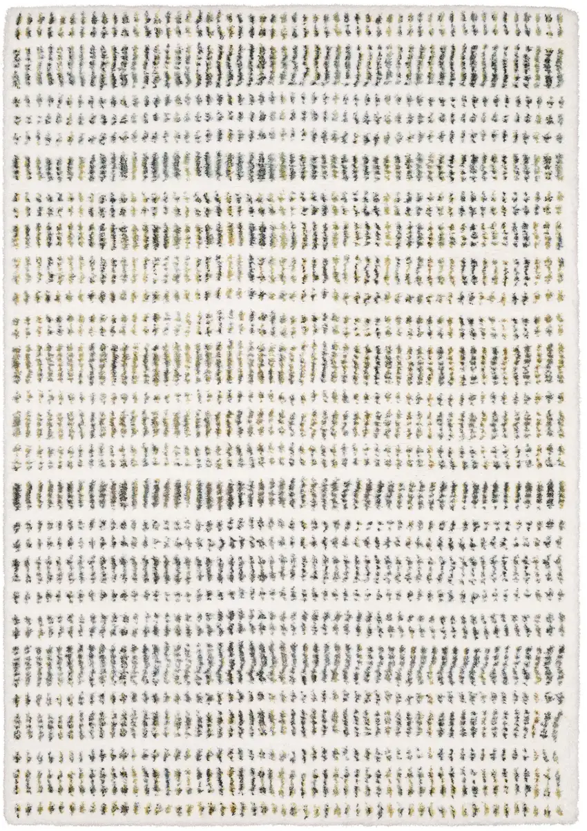 Ivory Gold And Gray Striped Area Rug Photo 2