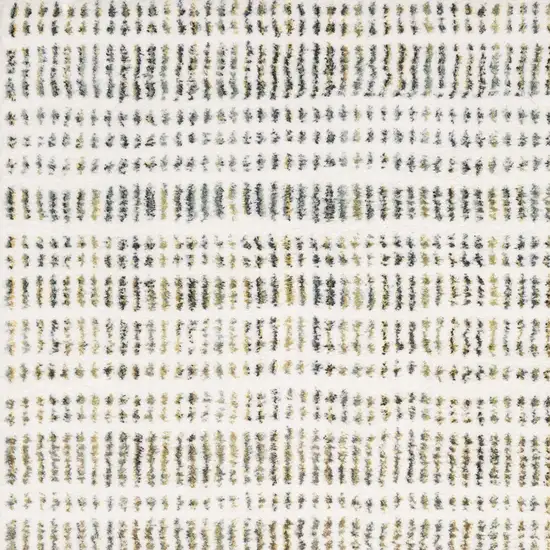 Ivory Gold And Gray Striped Area Rug Photo 6