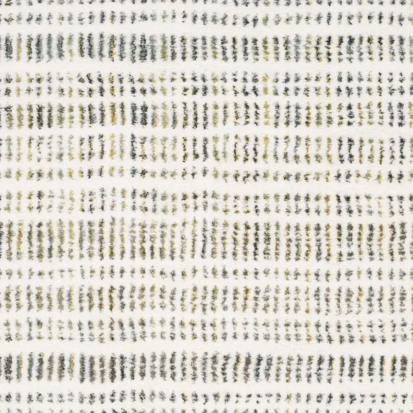 Ivory Gold And Gray Striped Area Rug Photo 6