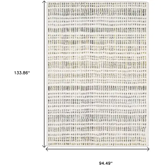 Ivory Gold And Gray Striped Area Rug Photo 3