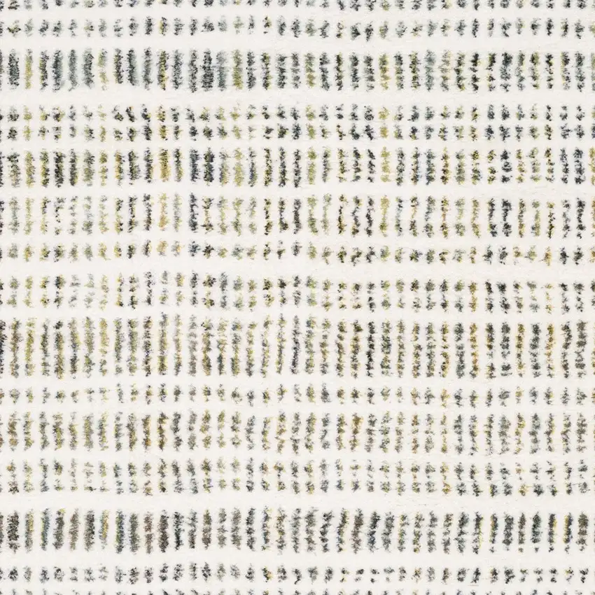 Ivory Gold And Gray Striped Area Rug Photo 6
