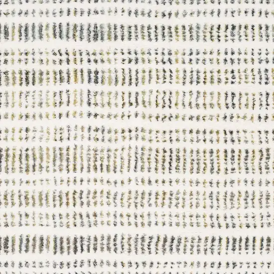 Ivory Gold And Gray Striped Area Rug Photo 6