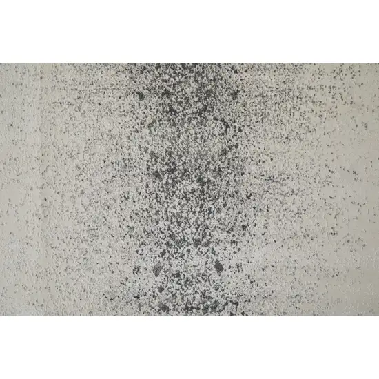 Gray and Ivory Abstract Power Loom Non Skid Area Rug Photo 8