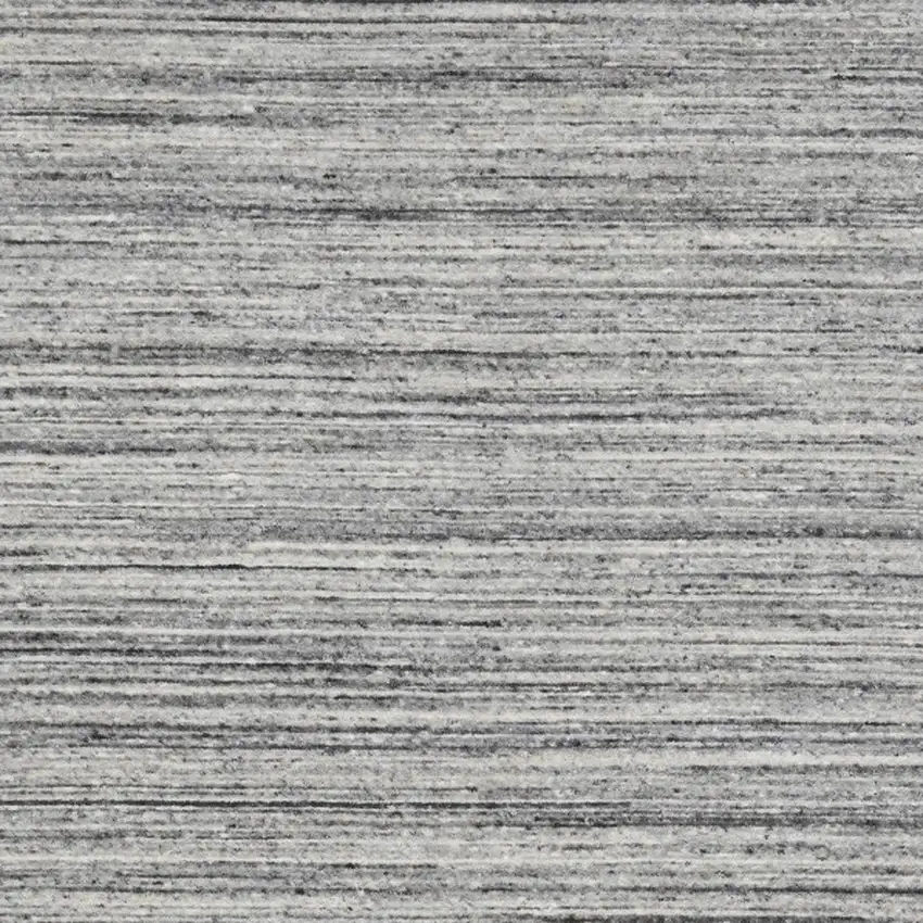 Ivory Gray And Black Wool Striped Hand Woven Area Rug Photo 8