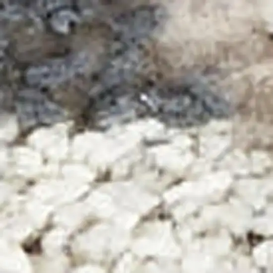 Ivory Gray And Charcoal Floral Distressed Non Skid Area Rug Photo 3