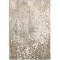 Photo of Ivory Gray And Gold Abstract Stain Resistant Area Rug