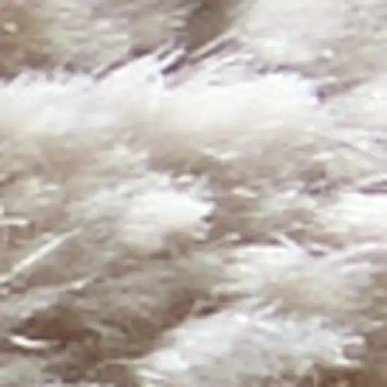 Ivory Gray And Gold Floral Area Rug With Fringe Photo 2