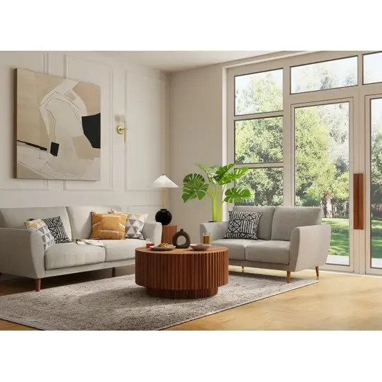 Ivory Gray And Gold Oriental Area Rug With Fringe Photo 5