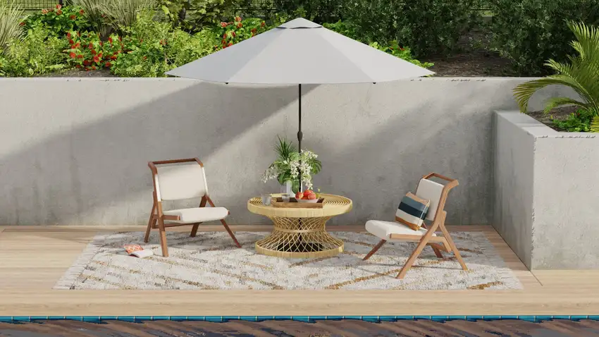 Gray And Brown Geometric Hand Woven Area Rug With Fringe Photo 6