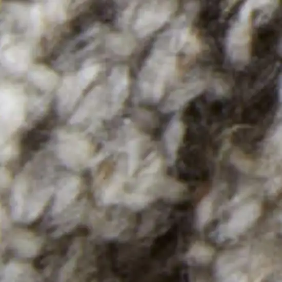 Gray And Brown Geometric Hand Woven Area Rug With Fringe Photo 2