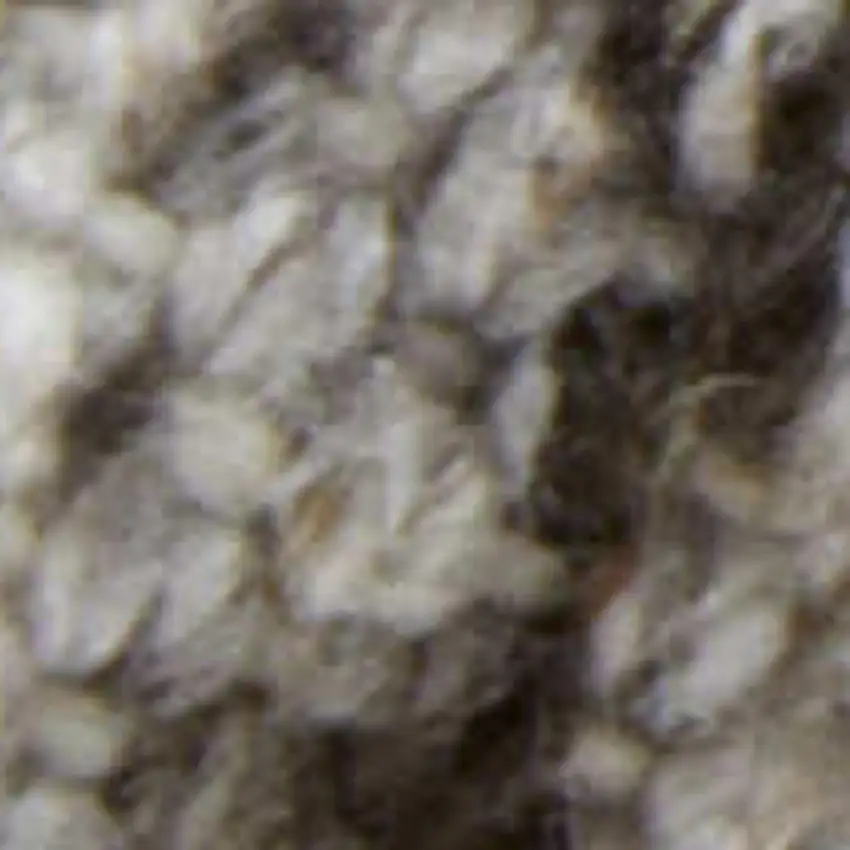 Gray And Brown Geometric Hand Woven Area Rug With Fringe Photo 2