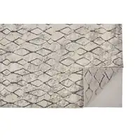 Photo of Ivory Gray And Taupe Abstract Stain Resistant Area Rug