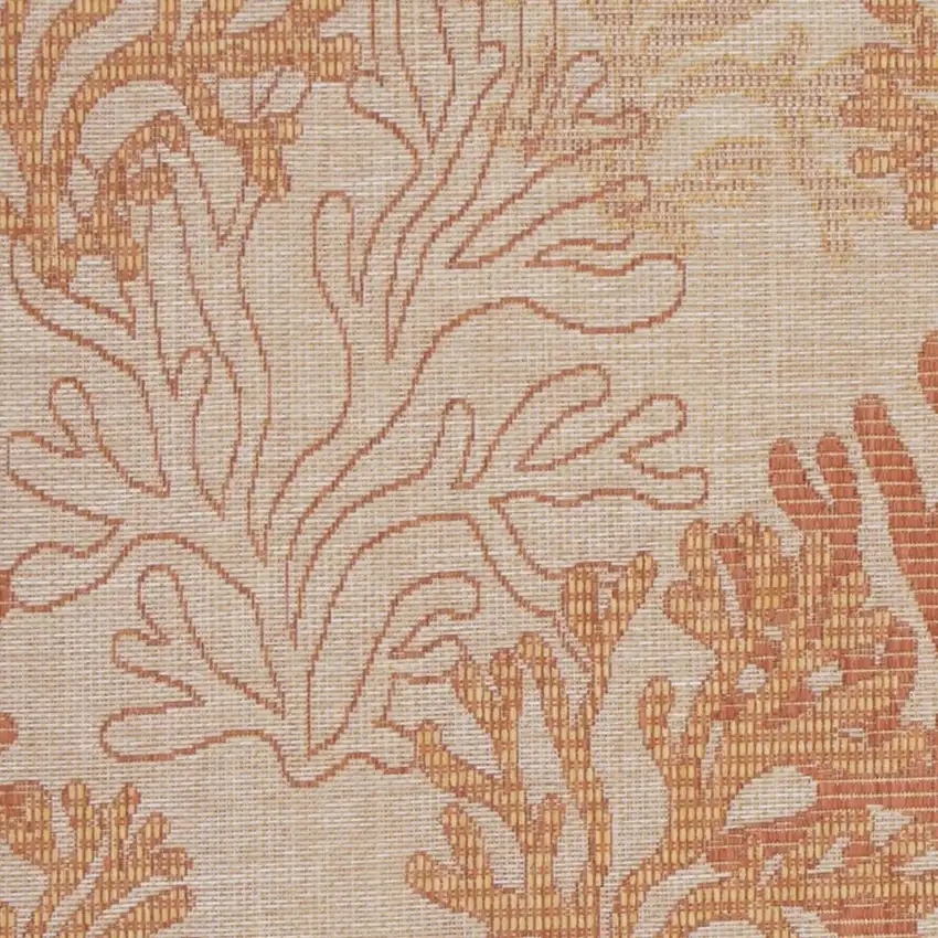 Ivory Gray and Brown Abstract Non Skid Area Rug Photo 6