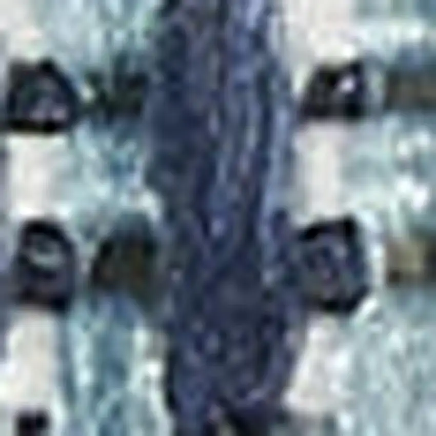 Ivory Gray and Brown Abstract Non Skid Area Rug Photo 1