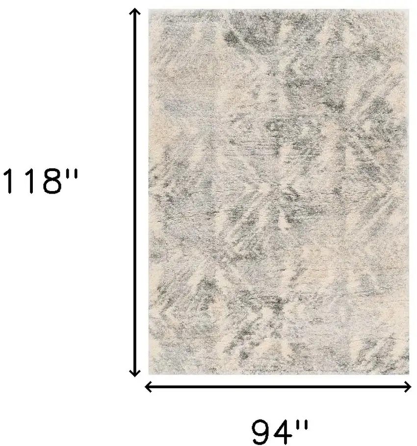 Polypropylene Ivory Or Grey Area Rug Photo 3