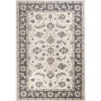 Photo of Ivory Grey Floral Indoor Area Rug