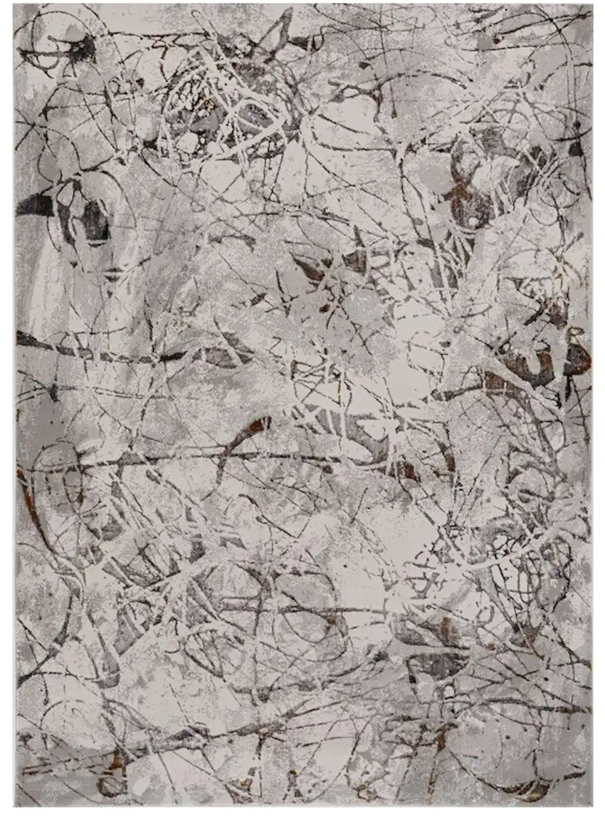 Gray and Ivory Area Rug Photo 2