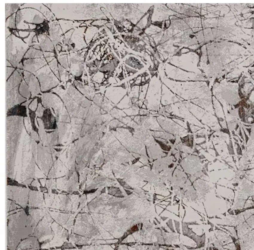Gray and Ivory Area Rug Photo 4