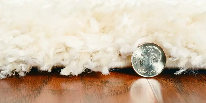 Ivory Grey Machine Woven Chain Link Indoor Area Rug Photo 6