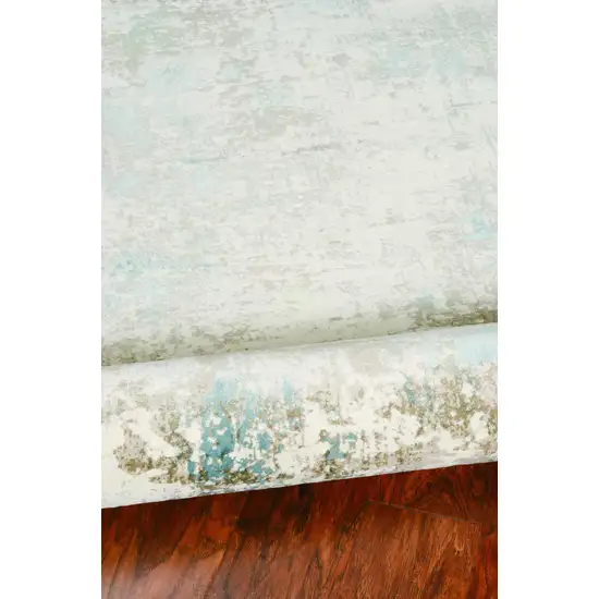 Ivory Grey Machine Woven Geometric Indoor Area Rug Photo 3