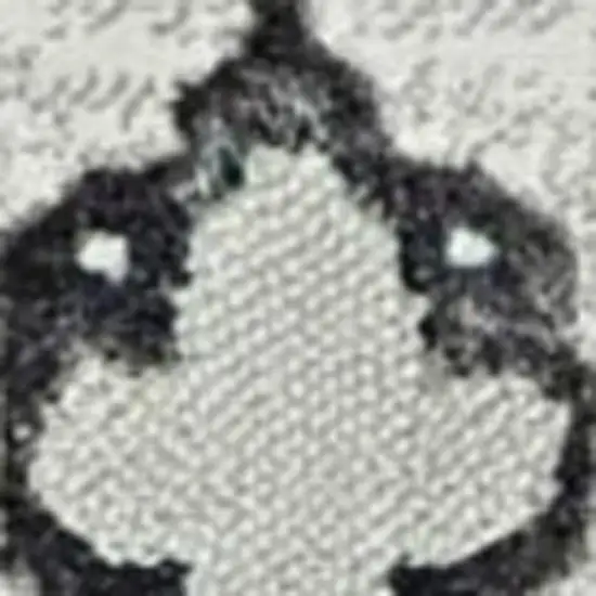 Ivory And Gray Floral Medallion Area Rug Photo 6