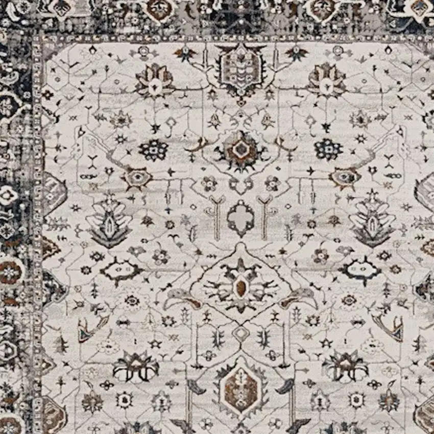 Gray and Ivory Area Rug Photo 7