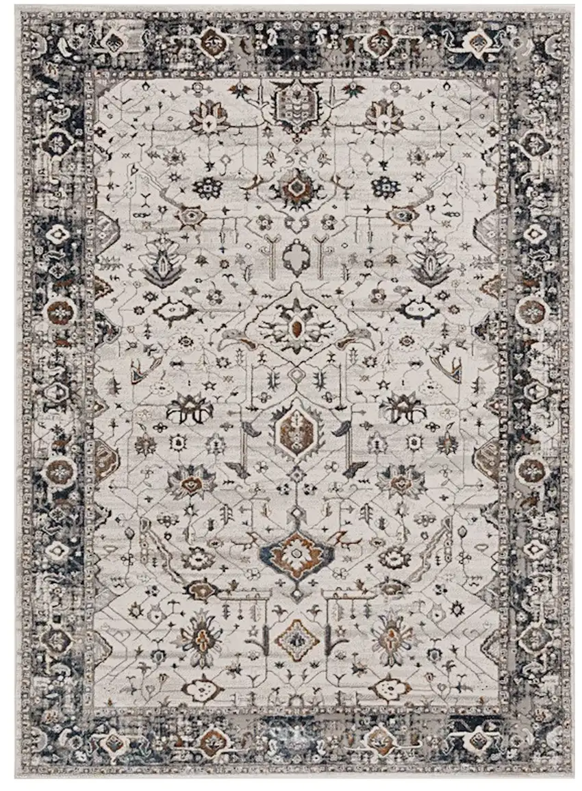 Gray and Ivory Area Rug Photo 2