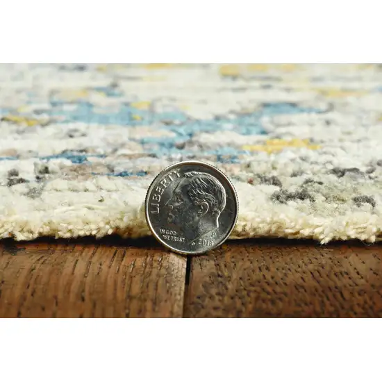 Ivory Red And Pink Fish and Coral Hand Hooked Area Rug Photo 9