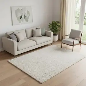 Photo of Ivory Hand Loomed Area Rug