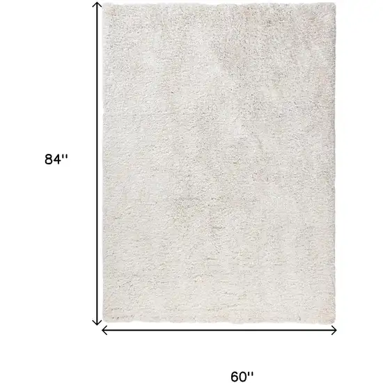 Ivory Hand Loomed Area Rug Photo 3