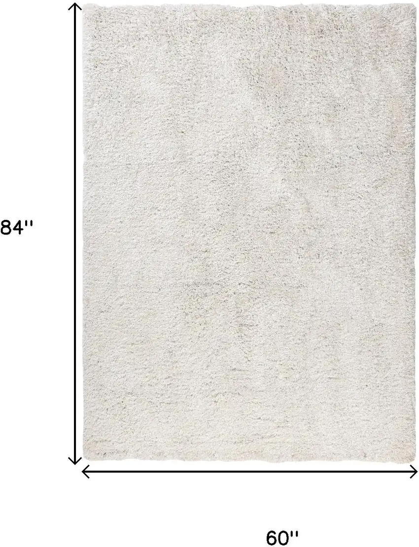 Ivory Hand Loomed Area Rug Photo 3