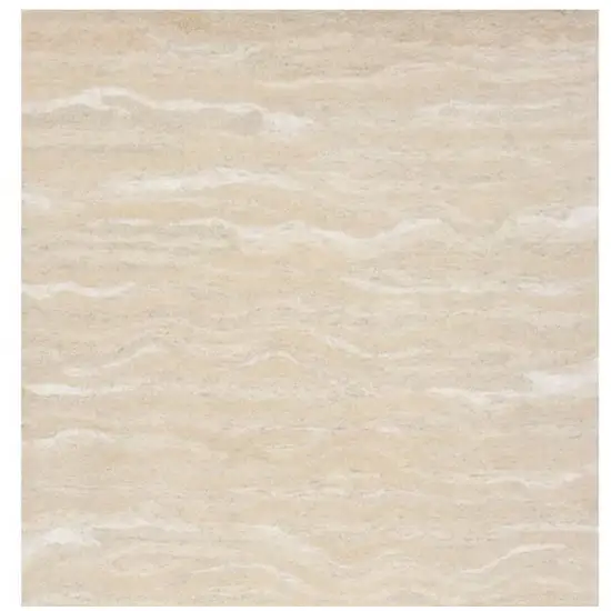 Beige And Ivory Abstract Hand Tufted Area Rug Photo 4