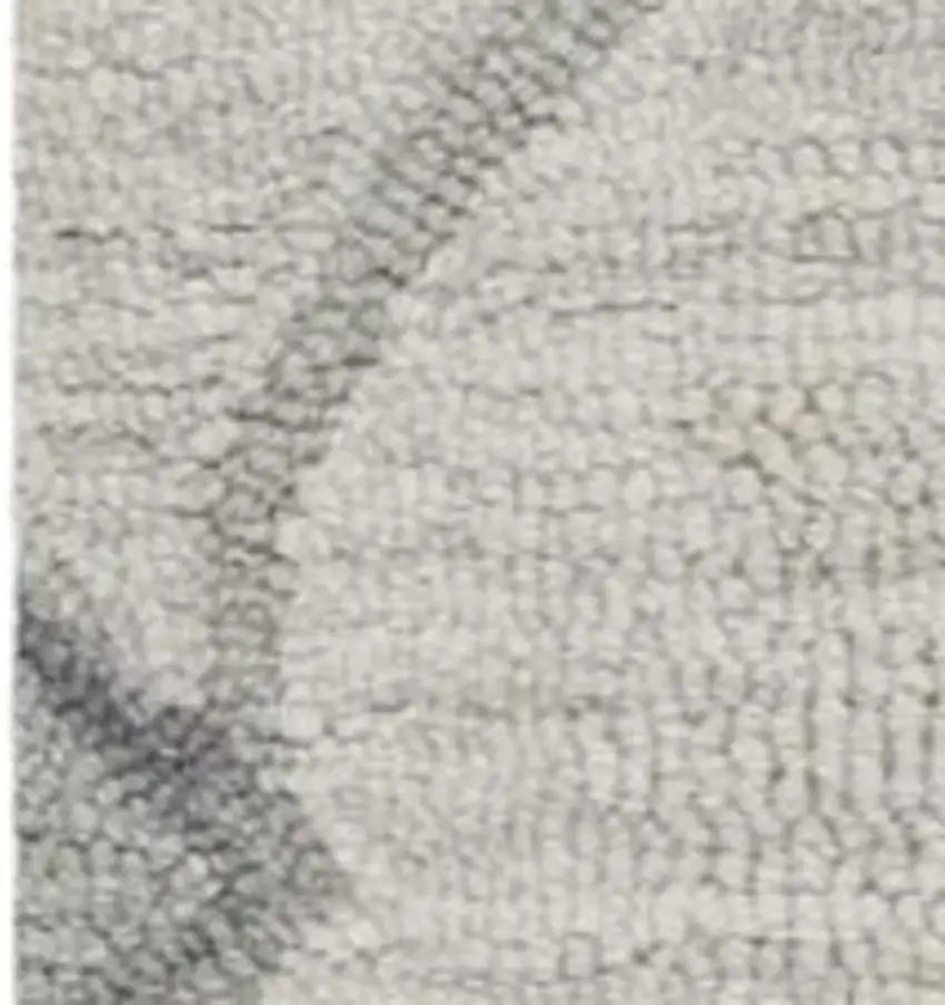 2'X4' Ivory Hand Tufted Ogee Indoor Accent Rug Photo 4
