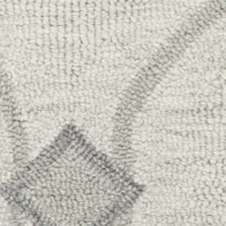 Ivory Hand Tufted Ogee Indoor Area Rug Photo 5