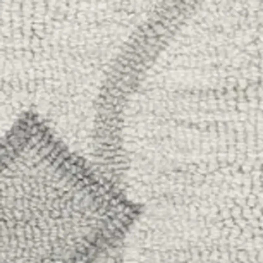 Ivory And Gray Wool Ogee Hand Tufted Area Rug Photo 4