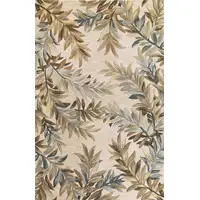 Photo of Ivory Hand Tufted Pinnate Fronds Indoor Area Rug