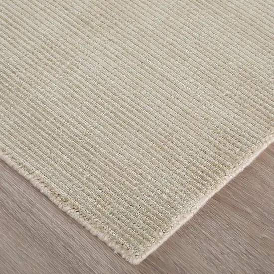 Ivory Hand Woven Area Rug Photo 7