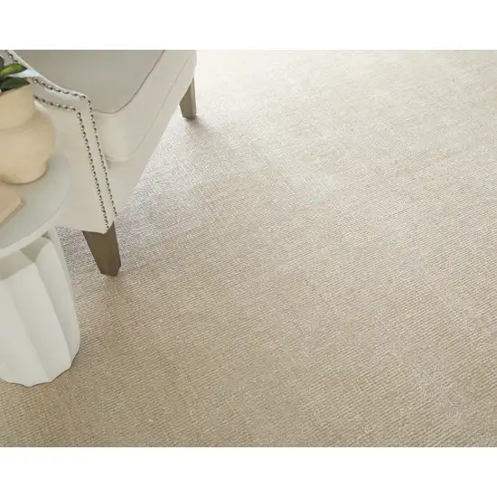 Ivory Hand Woven Area Rug Photo 5