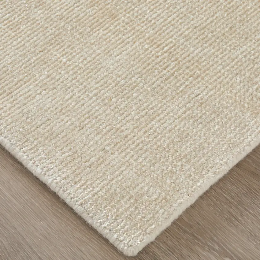 Ivory Hand Woven Area Rug Photo 7