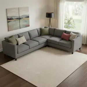 Photo of Ivory Hand Woven Area Rug